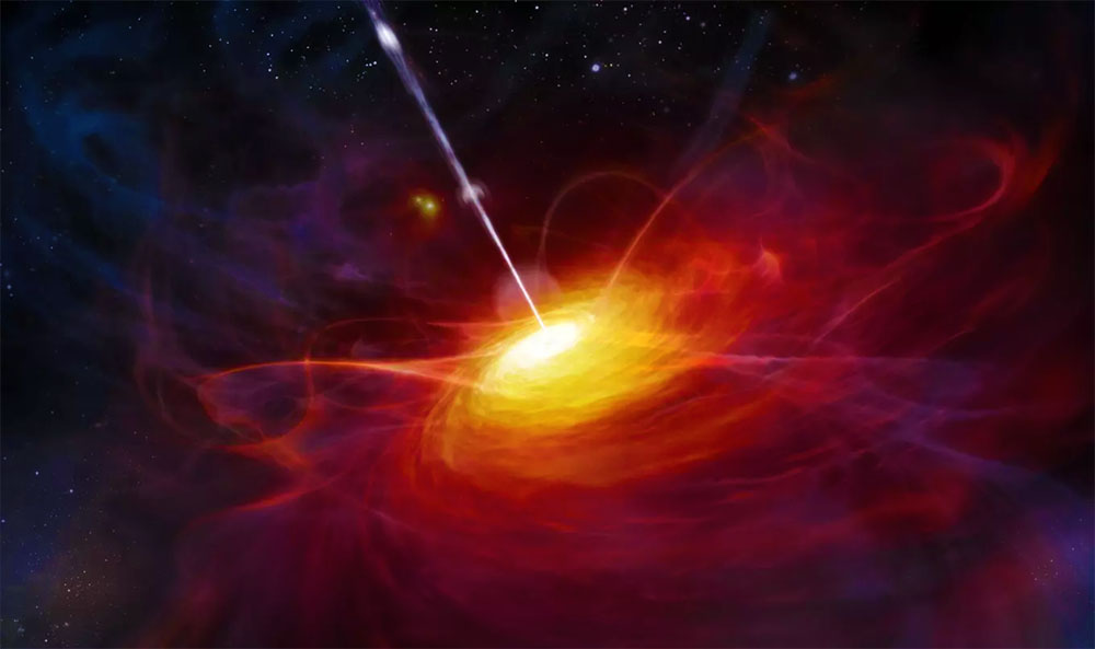 Ця чорна діра не тільки росте з аномальною швидкістю, а й сяє у тисячі разів яскравіше за нашу галактику