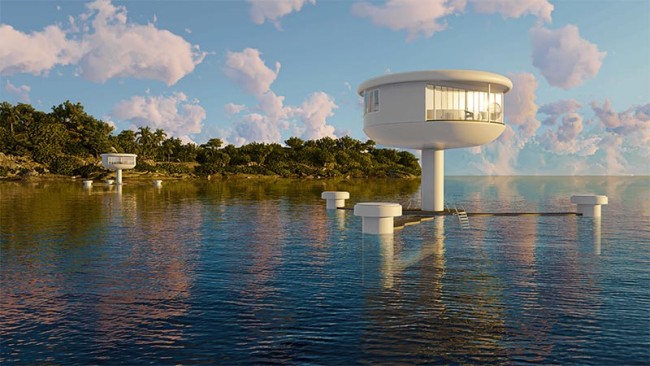 Архітектори створили футуристичні будинки для життя серед океану – 2