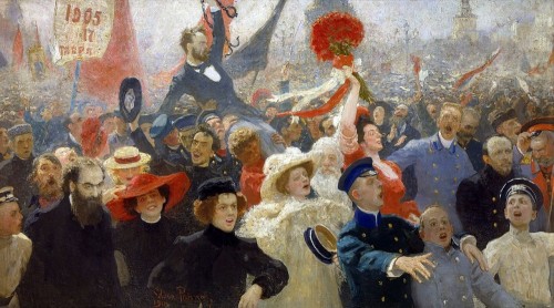 Картина І. Рєпіна. Маніфестація 17 жовтня 1905 року