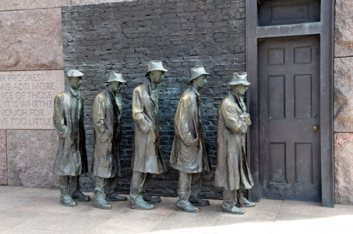 Пам'ятник, присвячений періоду Великої депресії