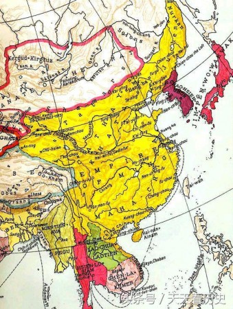 Територія під владою династії Мін (карта)