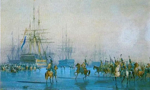 Захоплення військових кораблів кавалерією