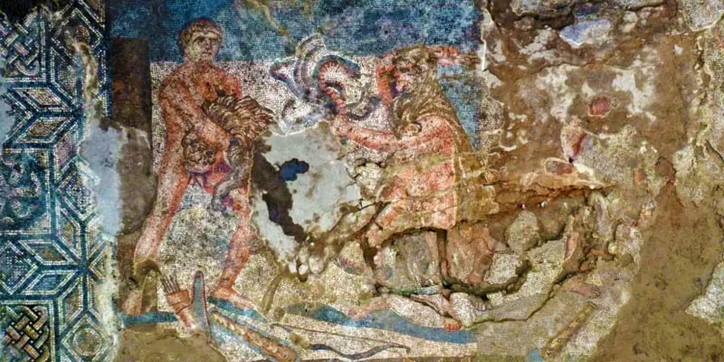 Мозаїку із зображенням 12 подвигів Геракла знайшли в античному місті Сієдра – 2