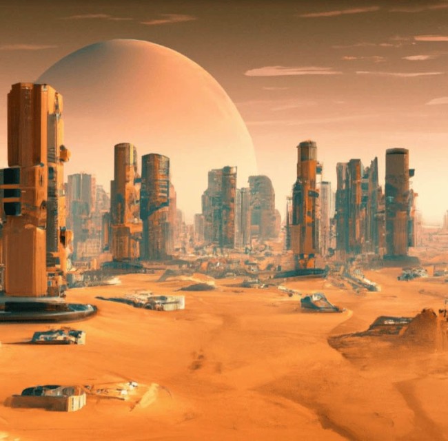 Штучний інтелект показав, як виглядатиме місто людей на Марсі – 2