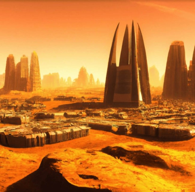 Штучний інтелект показав, як виглядатиме місто людей на Марсі