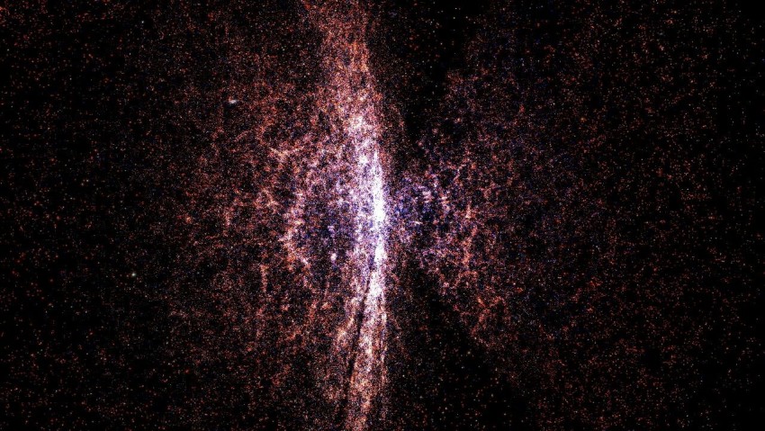 Візуалізація найбільших структур у Всесвіті з Sloan Digital Sky Survey. Фото: NASA/Чиказький університет та Адлерський планетарій і астрономічний музей