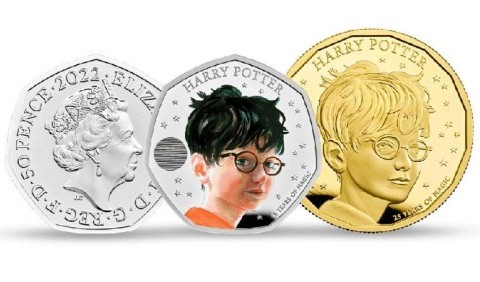 У Великобританії випустили монети з Хогвартс-експресом та Гаррі Поттером