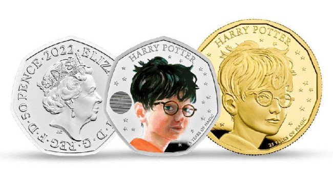 У Великобританії випустили монети з Хогвартс-експресом та Гаррі Поттером
