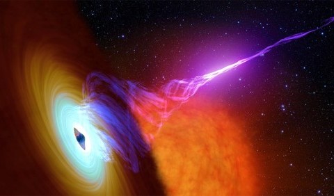 Вчені зняли рідкісне фото чорної діри через потік гарячої плазми навколо неї