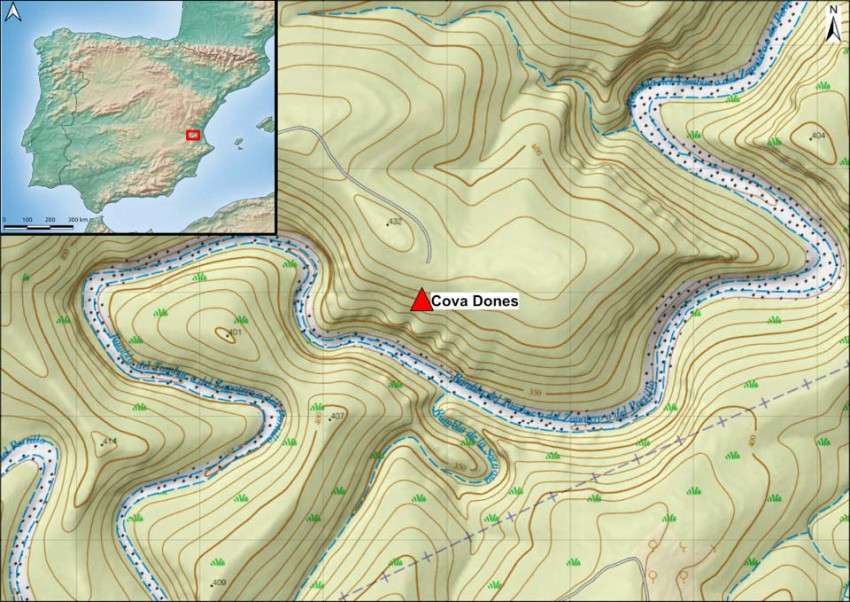 Місцезнаходження печери Донес