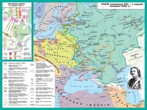 Російська держава наприкінці XVIІ – XVIІІ ст. (карта)