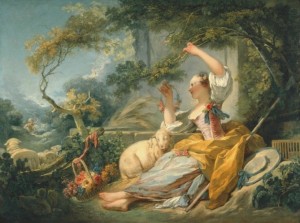 Жан Оноре Фрагонар - Пастушки (картина епохи Рококо)