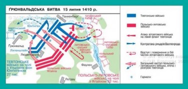 Грюнвальдська битва (карта)