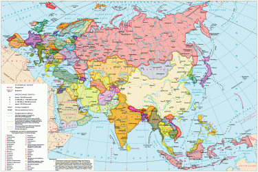 Карта Євразії