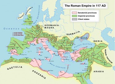 Карта римських провінцій