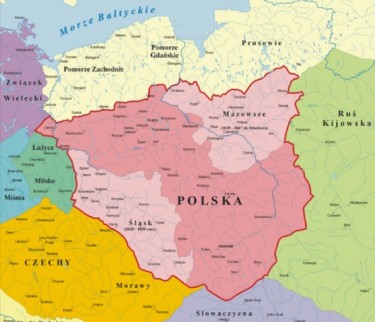 Королівство Польське у 1039 -1058 роках.
