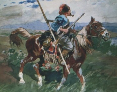 М. Самокіш "Козак на коні"