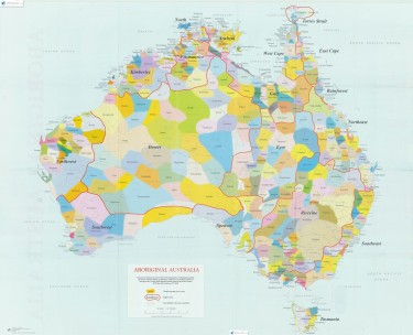 Мапа розселення аборигенів Австралії