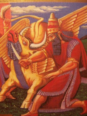 Міф про Гільгамеша та Енкіду (фреска)
