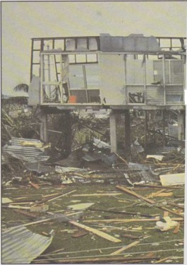 Руїни в австралійському місті Дарвін після циклону «Трейсі» 1974 року.