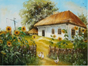 Українська хата (картина С. Зеловського)